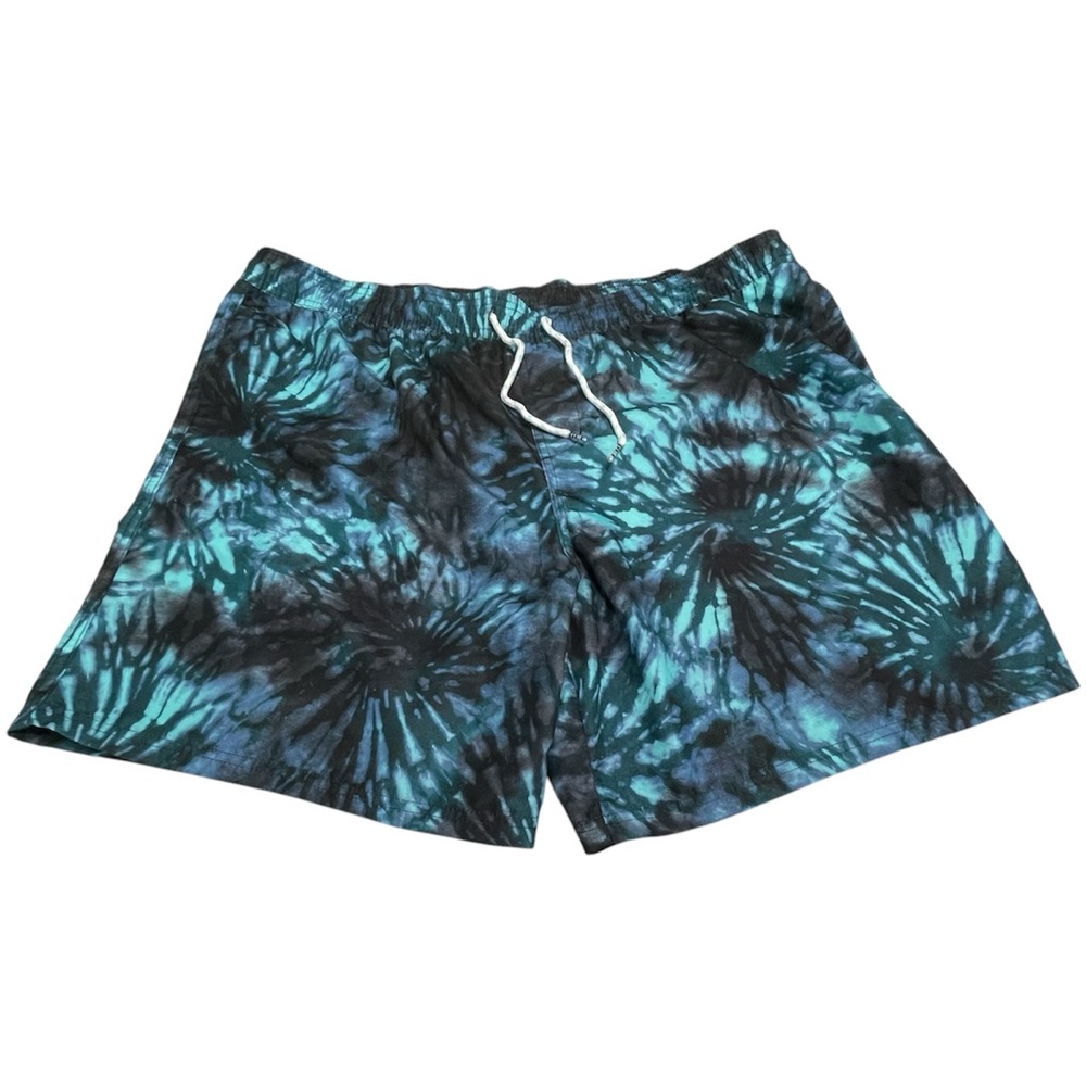 Mens XXL Original Use Brand Swim Board Shorts Bathing Suit Tie Dye All Over